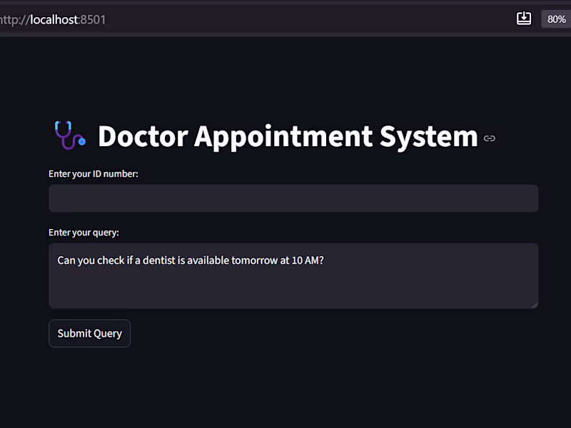 Cover image for AI System for Doctor Appointment Management