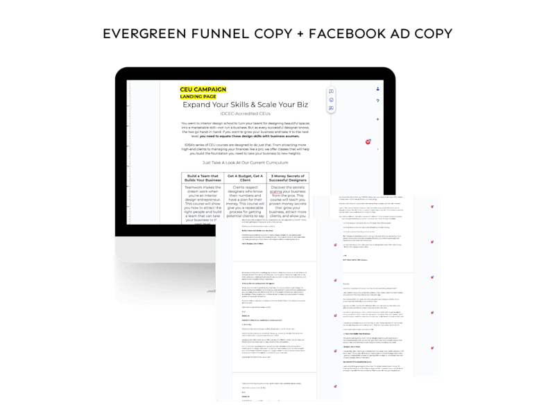 Cover image for Evergreen Funnel Copy + Facebook Ad Copy