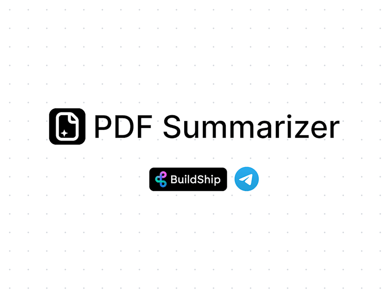 Cover image for Telegram PDF Summarizer: AI-Powered Document Assistant