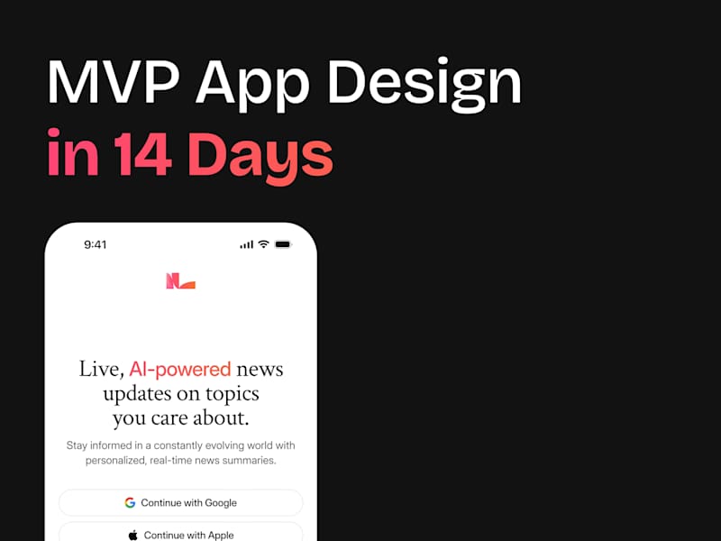 Cover image for Let’s Design Your MVP App in 2 Weeks