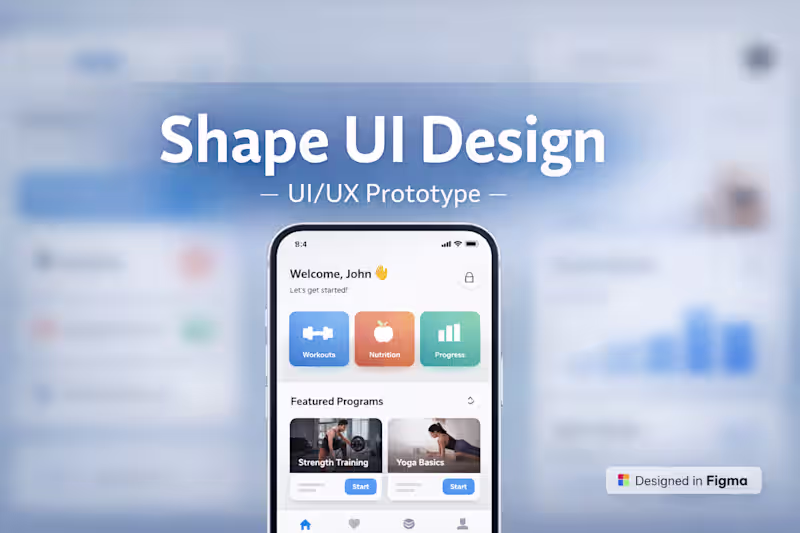 Cover image for Shape is a modern UI/UX