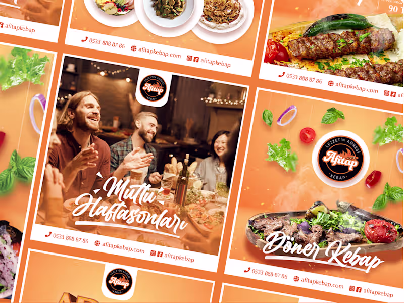 Cover image for Afitap Kebab Restaurant Visual Identity