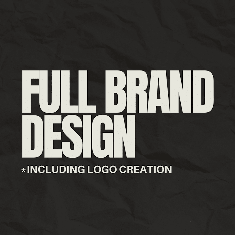 Cover image for Full Brand Design including Logo Creation