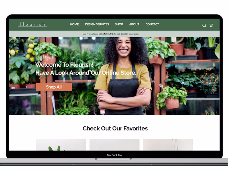 Cover image for Flourish Website Redesign