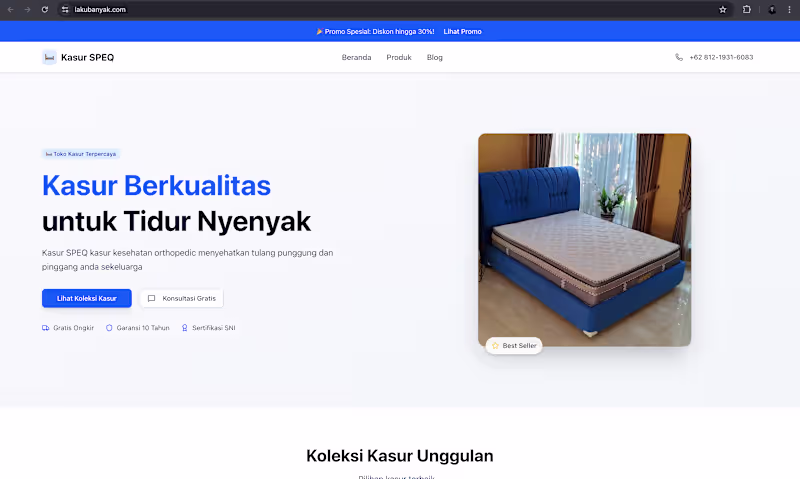 Cover image for I’m making a website to promote mattress sales. https://www....