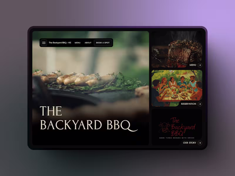Cover image for The Backyard BBQ KE Website
