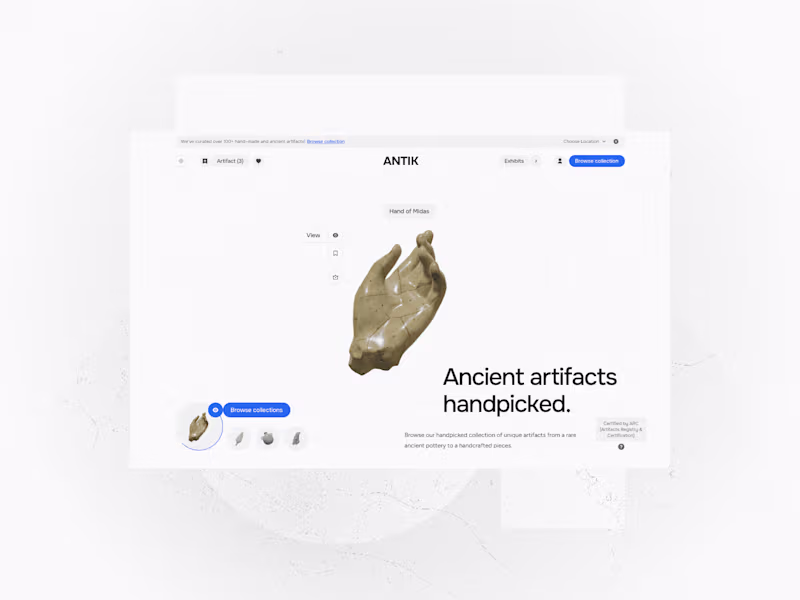 Cover image for Design Direction and Web Design for Antik UI Collection (Figma)
