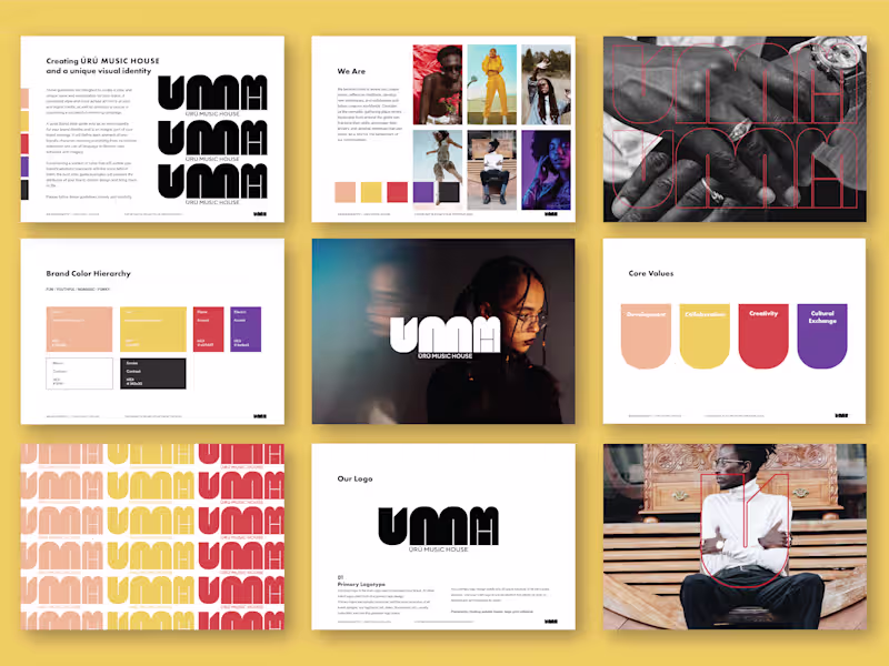 Cover image for Úrú Music House Brand Identity Kit