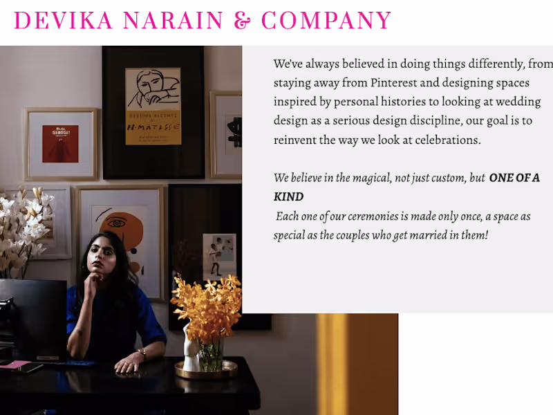 Cover image for Intagram Copy & Blog Writing for Devika Narain & Company