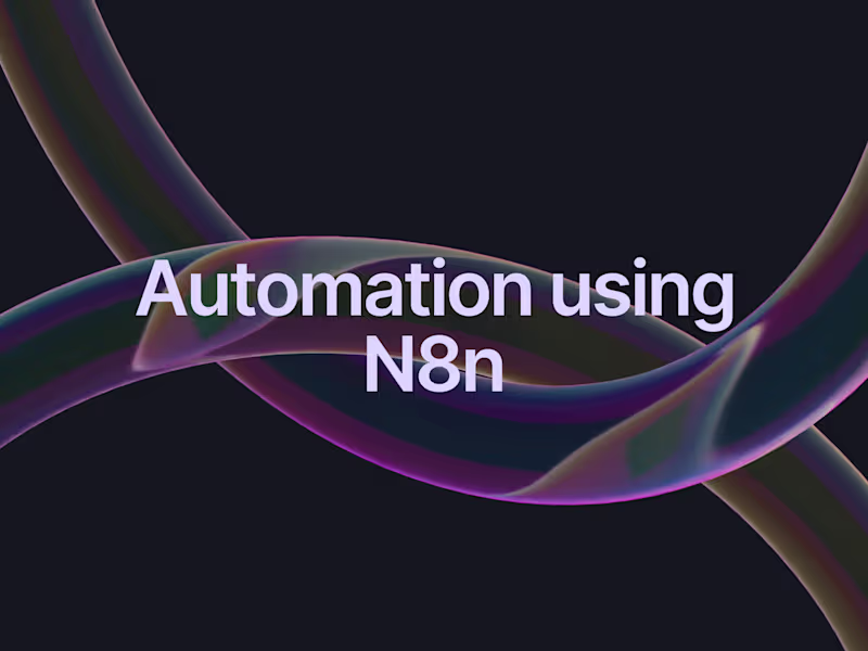 Cover image for You will get a streamline of your workflow with n8n