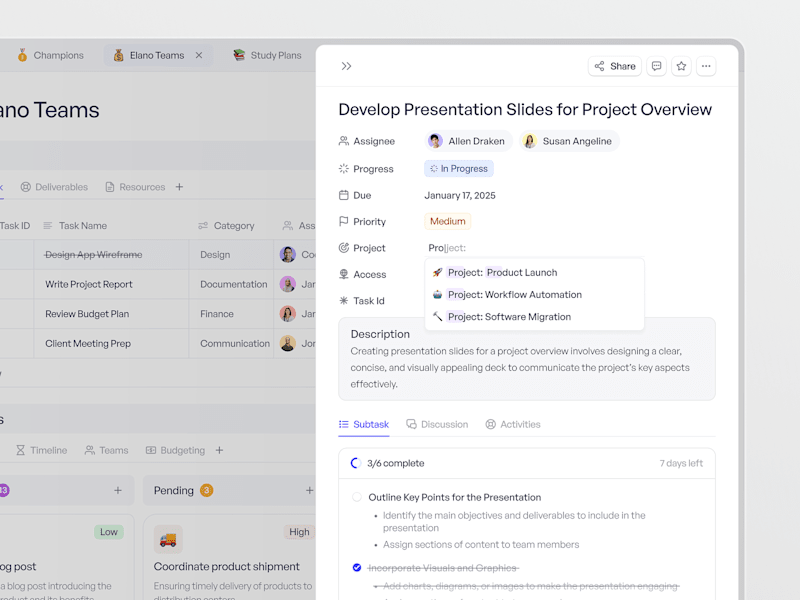 Cover image for Task Management: Project Details ⏐ Dashboard
