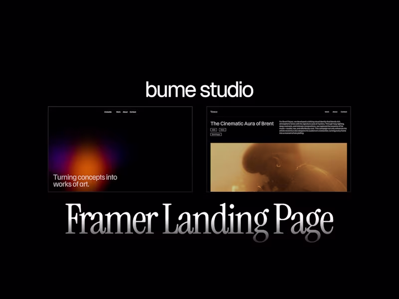 Cover image for Framer Landing Page