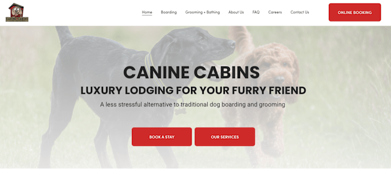 Cover image for Squarespace Site for Canine Cabins