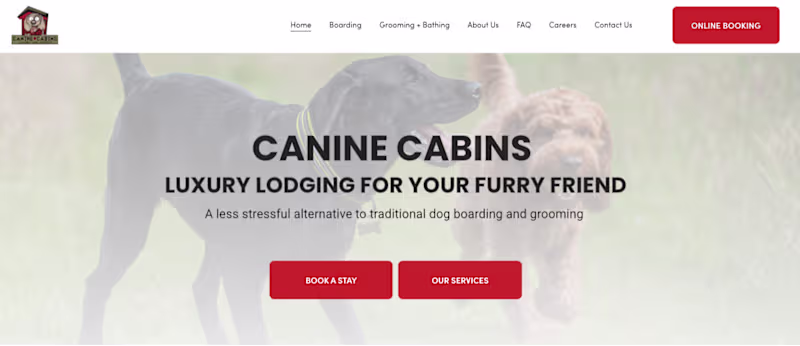 Cover image for Squarespace Site for Canine Cabins