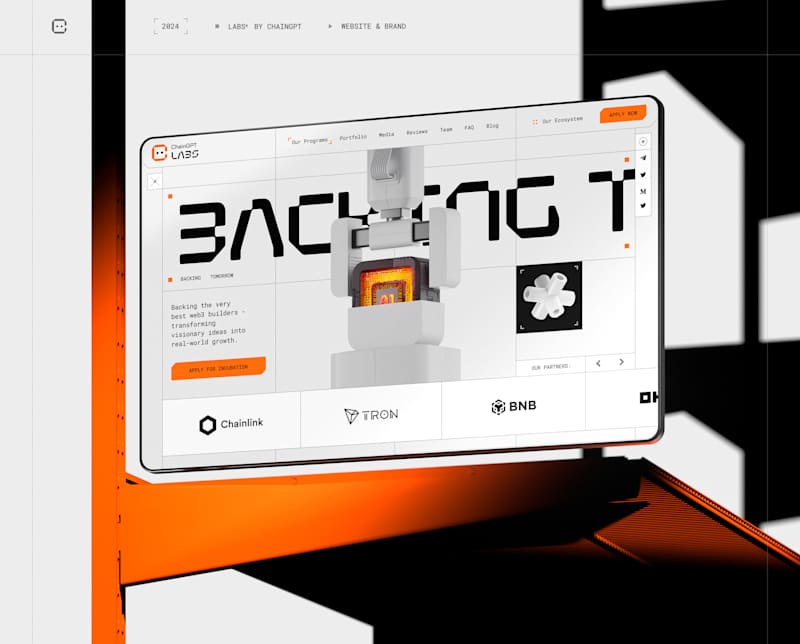 Cover image for ChainGPT Labs - Web3 Website & Brand
