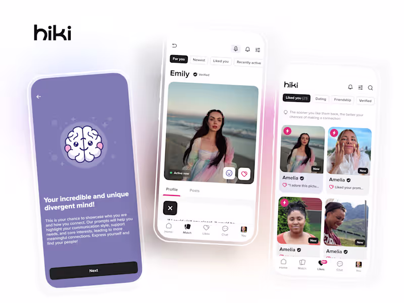 Cover image for Hiki App Redesign for Inclusivity and Growth