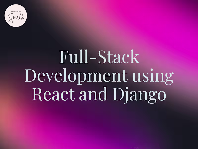 Cover image for Design and Develop Web Application