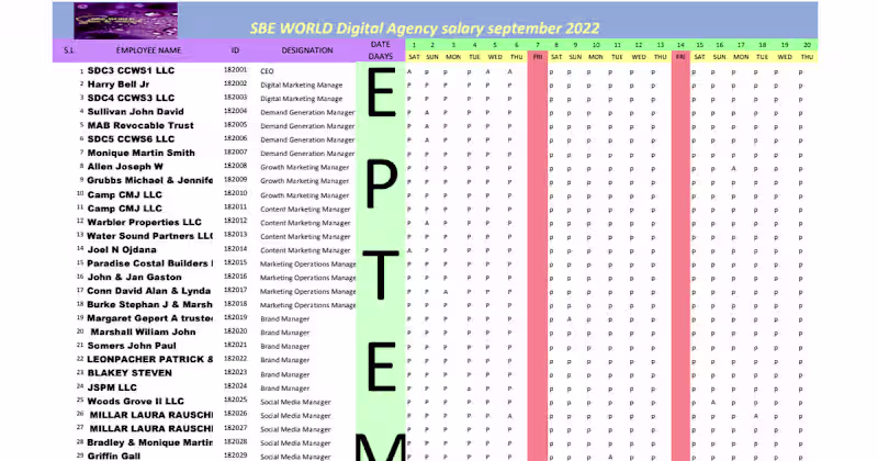 Cover image for SBE WORLD Digital Agency salary July 2023 Book3