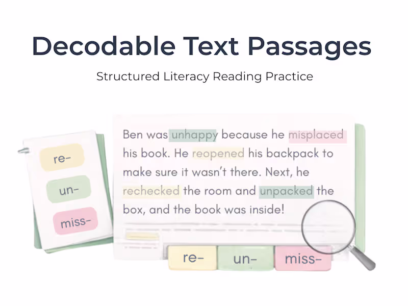 Cover image for Decodable Text Passages