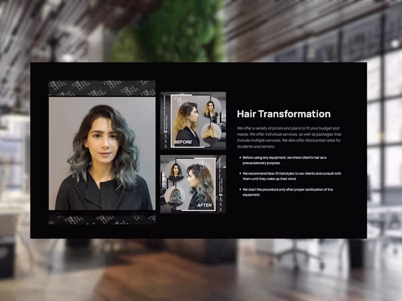 Cover image for Next Level Salon Website