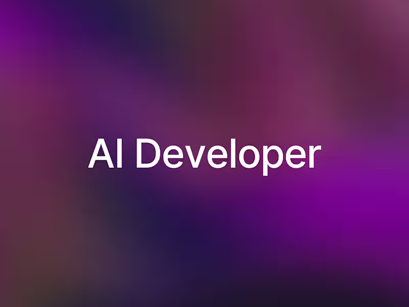 Cover image for AI Application Developer