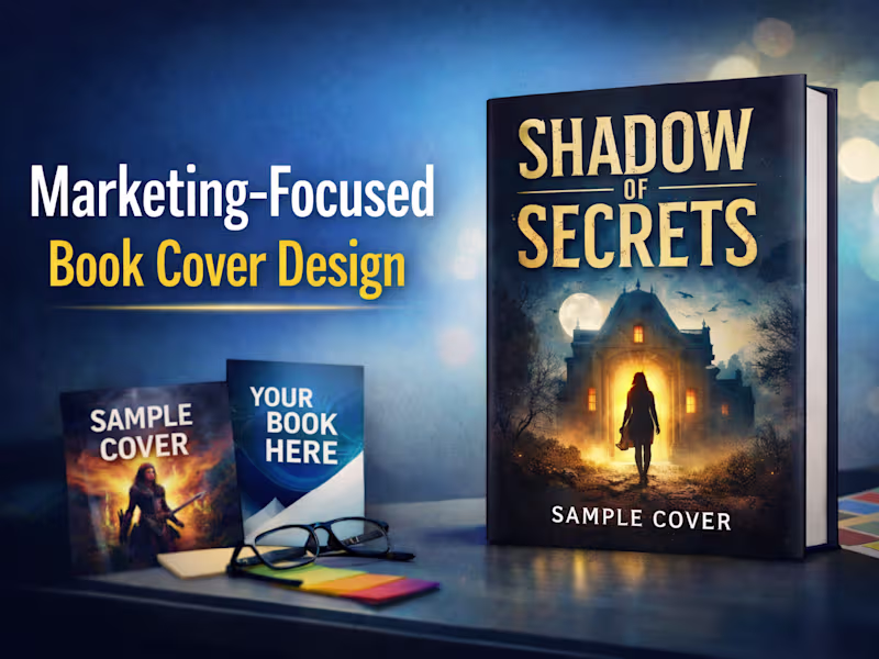 Cover image for Marketing-Focused Book Cover Design for Author Visibility