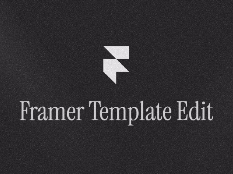 Cover image for Framer Template Edit