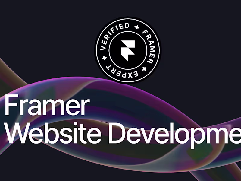 Cover image for Framer Website Development 🥇