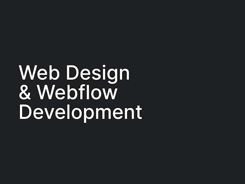 Cover image for Web Design & Webflow Development