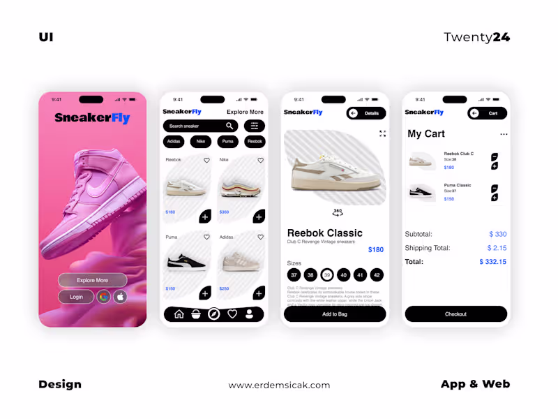 Cover image for Sneaker App Store | Mobile