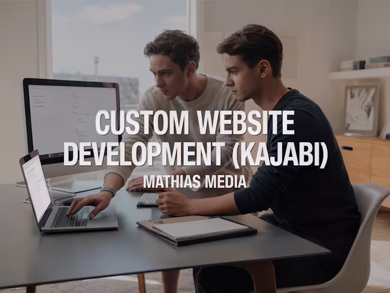 Cover image for Custom Website Development (Kajabi)