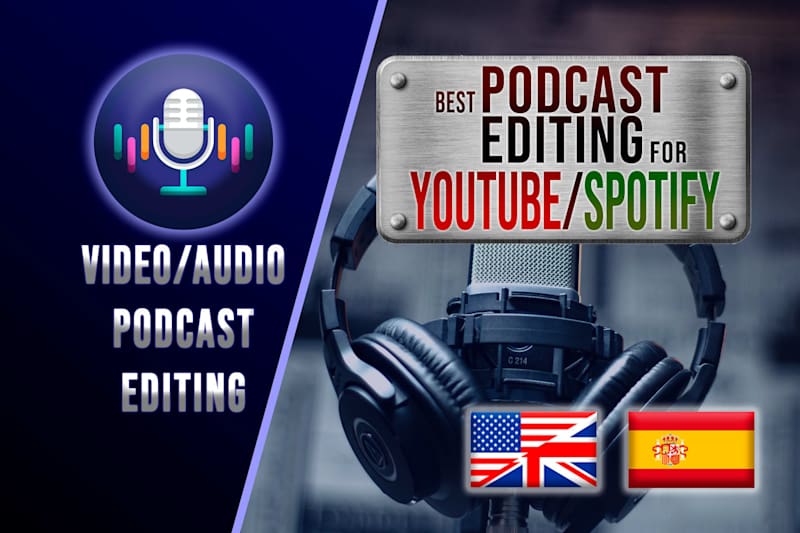 Cover image for professional audio and video podcast editing