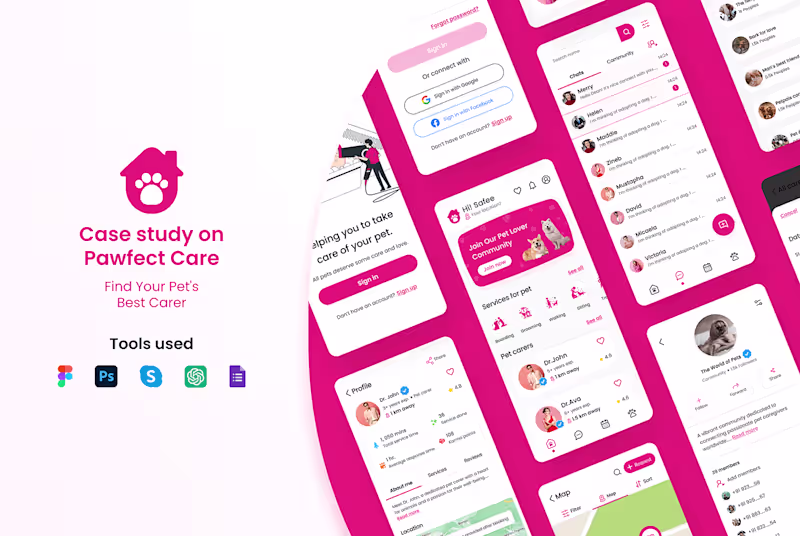 Cover image for Case study on Pawfect Care :: Behance