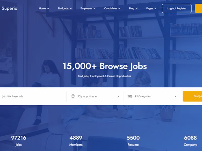 Cover image for design  recruitment agency website, job board and staffing 