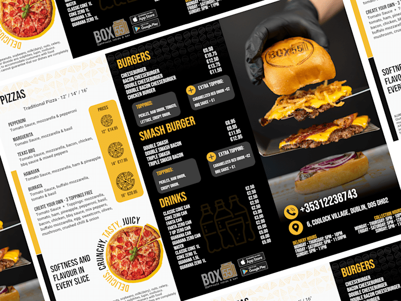 Cover image for Hospitality  Menus  🍔  ☕  🍟  🥦
