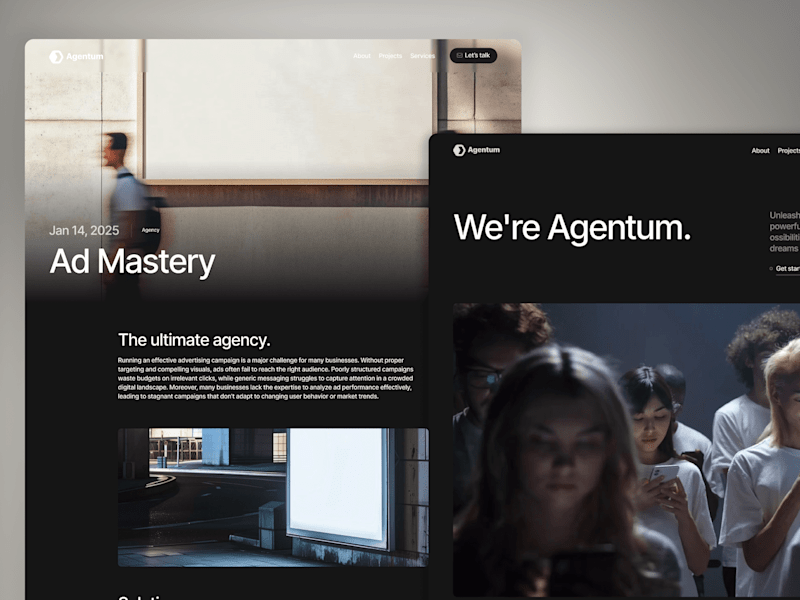 Cover image for Agentum - Agency Website