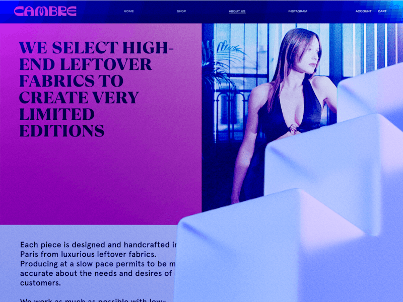 Cover image for Cambre Paris — E-commerce Website