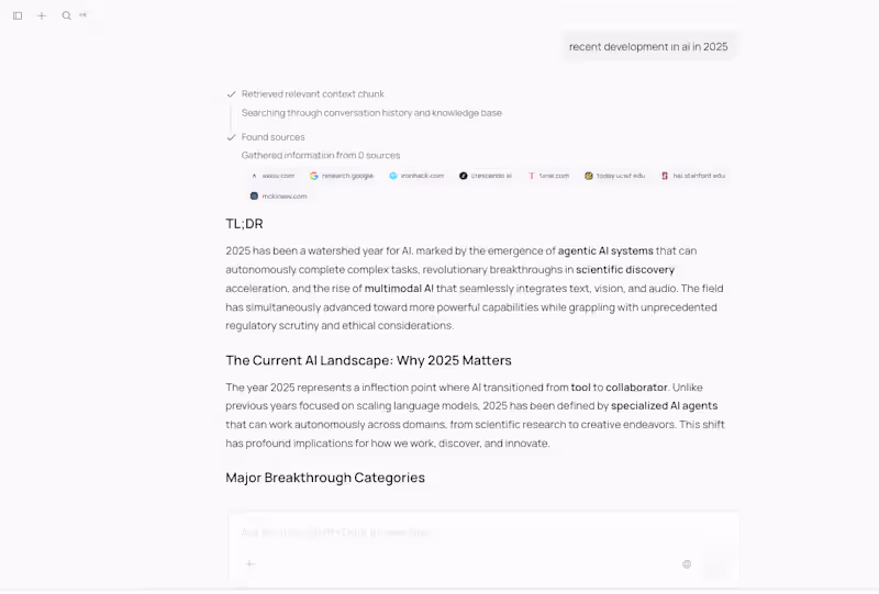 Cover image for AI Research & Learning Platform | Backed by Exa & Cloudflare