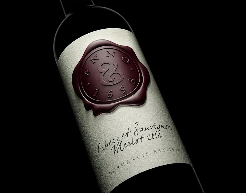 Cover image for Anno 1693 wine bottle