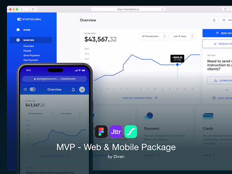 Cover image for Startup MVP Design | Web & Mobile Product Experience