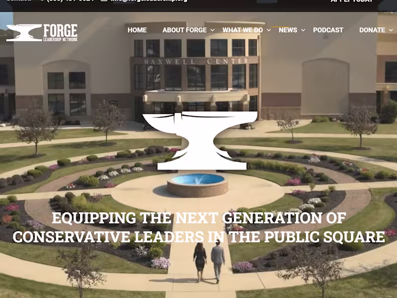 Cover image for Forge Leadership Network - Wordpress Redesign