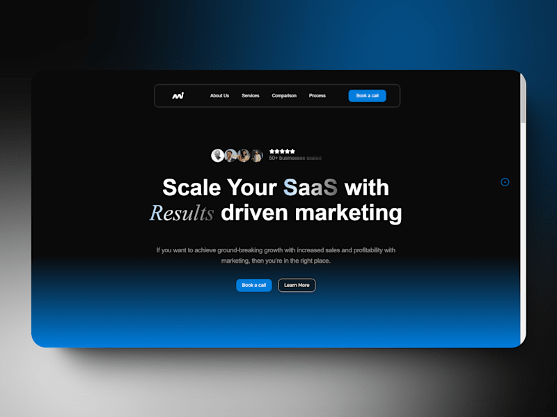 Cover image for  SaaS Modern Marketing Website for Modern X Webs