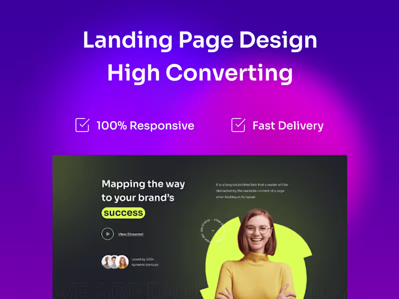 Cover image for Website Landing Page Design