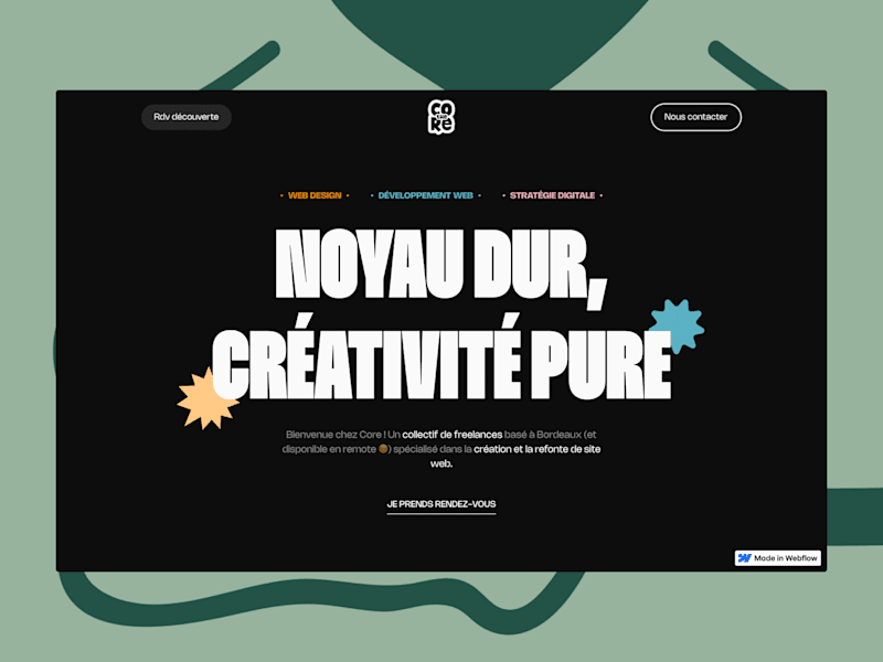 Cover image for Creative Landing Page Design for Collectif Core