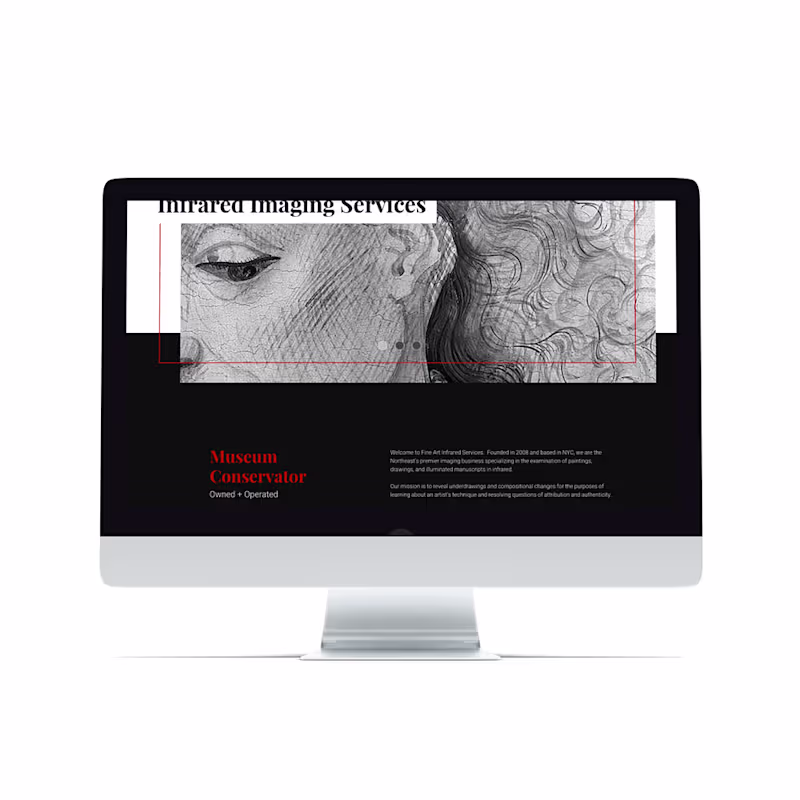 Cover image for Web Design: Fine Art Infrared Services