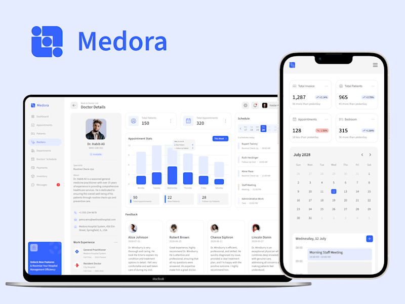 Cover image for Medora - Haidar Ali - Expert UI/UX Designer