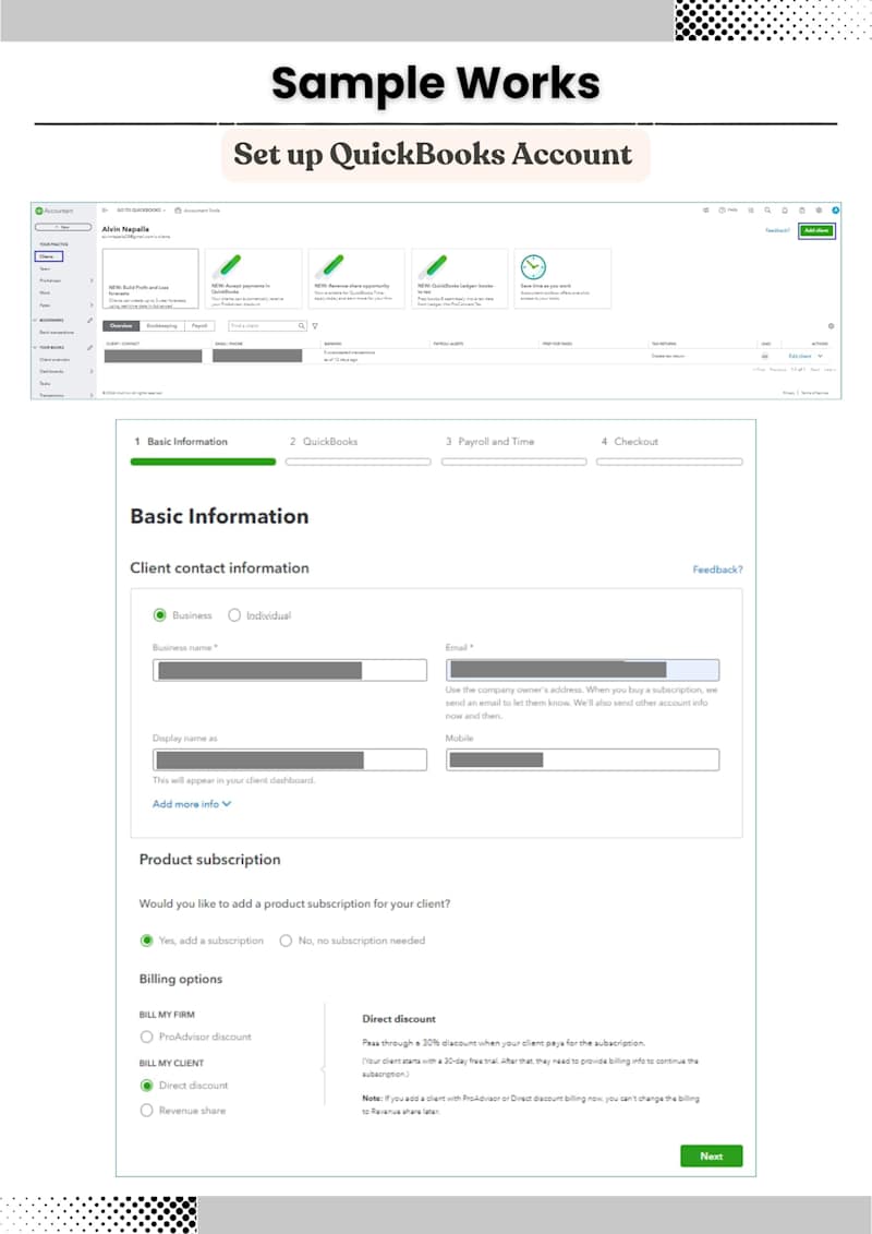 Cover image for Sample Bookkeeping Works