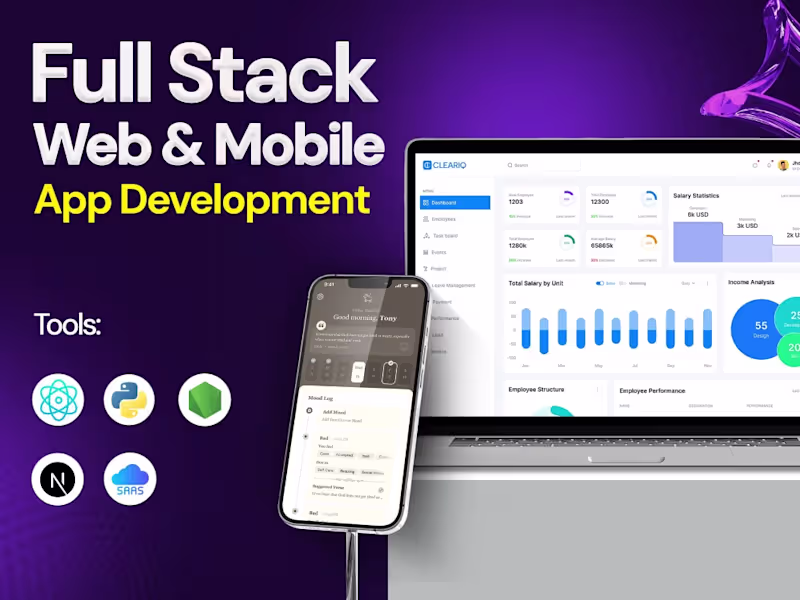 Cover image for You will get Full stack development, React, Node Next.js expert