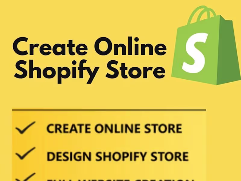 Cover image for Shopify store design or redesign 