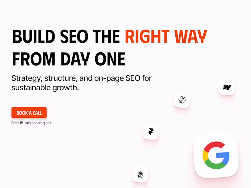 Cover image for SEO Foundations for Growth (Framer & Modern Sites)